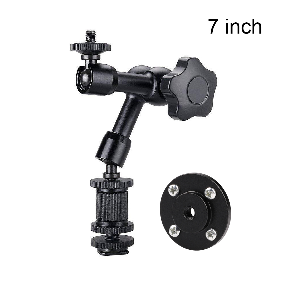11/7 Inch Friction Articulating Magic Arm with Wall Mount 1/4 Standard Thread for Webcam LED Light DSLR Camera Accessories