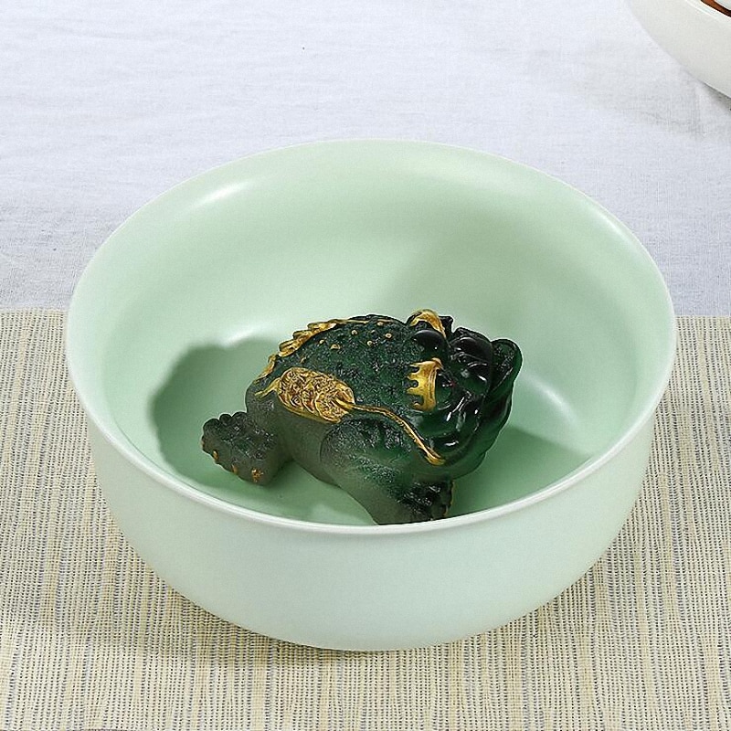 PINNY – service à thé aux couleurs changeantes pour animaux domestiques, en résine, petit thé au goût chinois, décorations de pour cérémonie de thé, eau de jeu