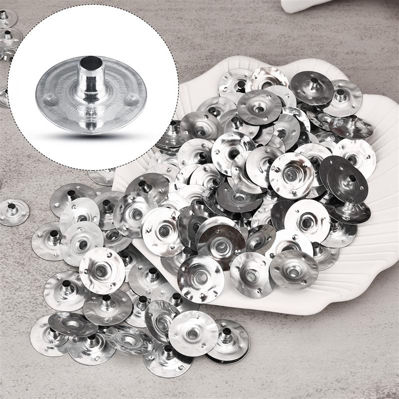 Candelabros de mecha de Metal para fabricación de velas, herramienta de mano para manualidades, duradera, 100 piezas