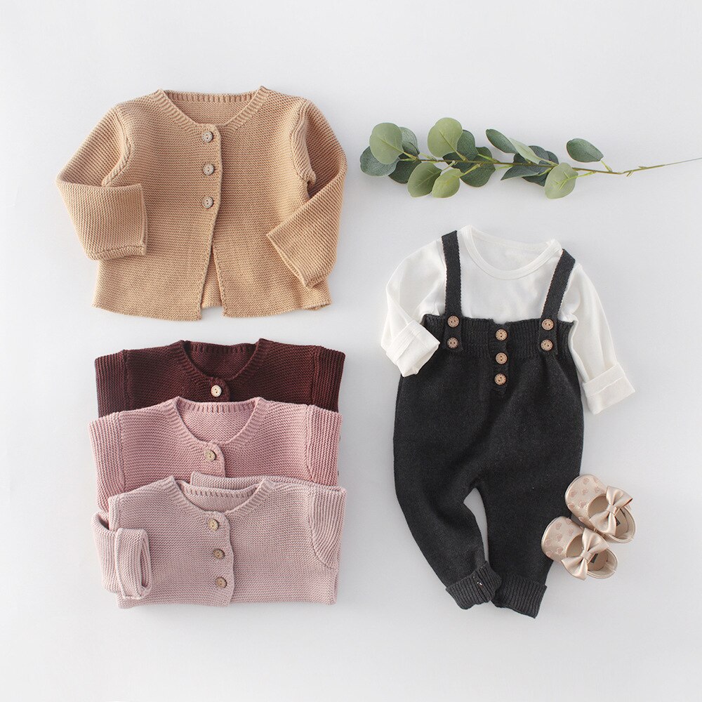 Milancel Baby Boy Overalls Knit Baby Meisjes Jumpsuits Solid Baby Kleding Lente Peuter Meisjes Jongens Overall
