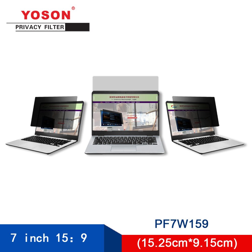 YOSON 7 inch 15:9 notebook computer Privacy Filter/anti peep film/anti reflectie film/anti screen