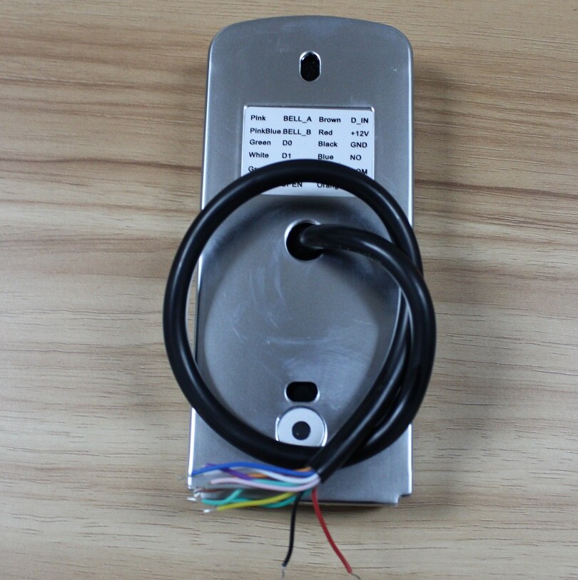 Pin Alleen, EM4100 Waterdichte Outdoor Standalone Toegangscontrole Backlit Metalen Lichtgevende Toetsenbord