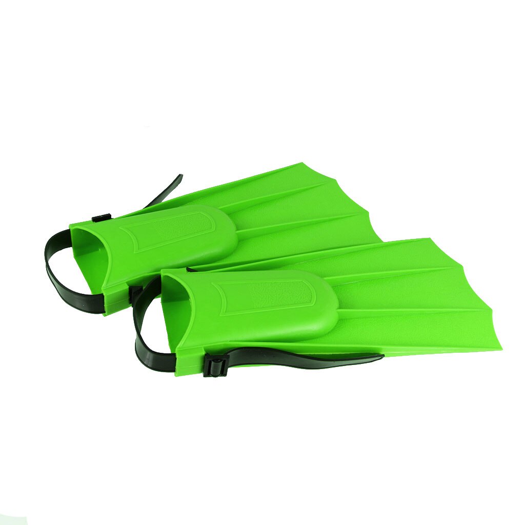 Perfect verstelbare vinnen training lange flippers duiken zwemmen snorkelen kindervinnen zwemtrainingsuitrusting: M groen 