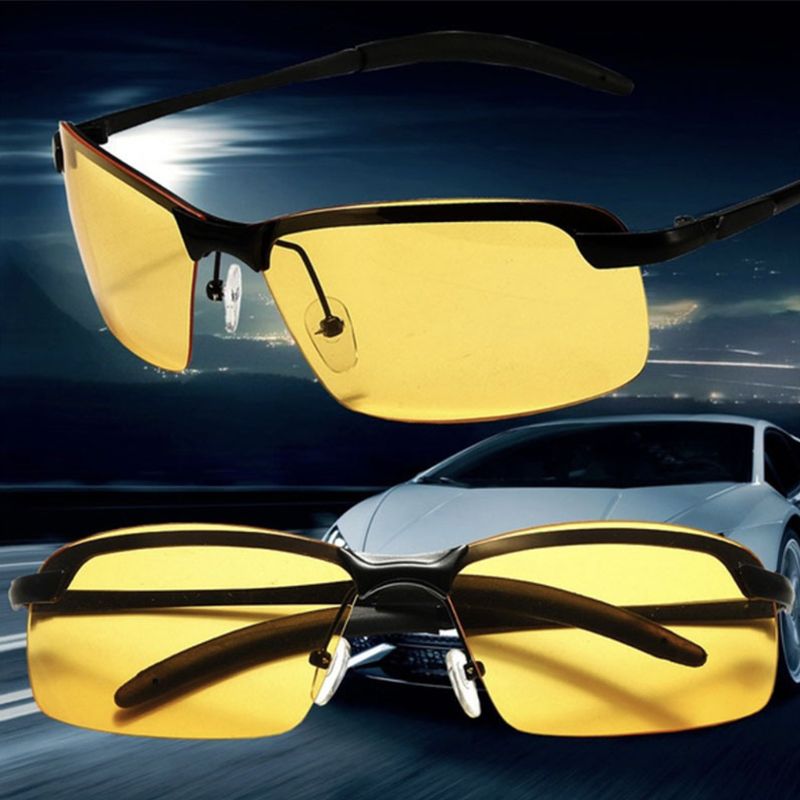 Mænd polariserede kørselsbriller beskyttelsesbriller reducerer blænding nattesyn briller
