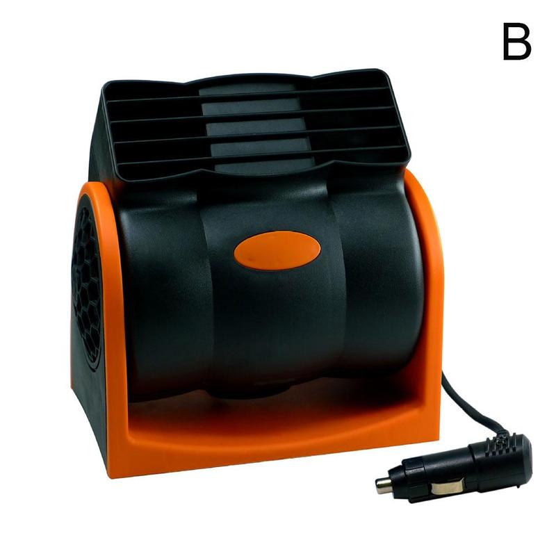 12V/24V mini elektryczny samochód wentylator niski poziom hałasu lato klimatyzator samochodowy 360 stopni obrotowy wentylator samochodowy układ chłodzenia samochodu: jeden-size 24V