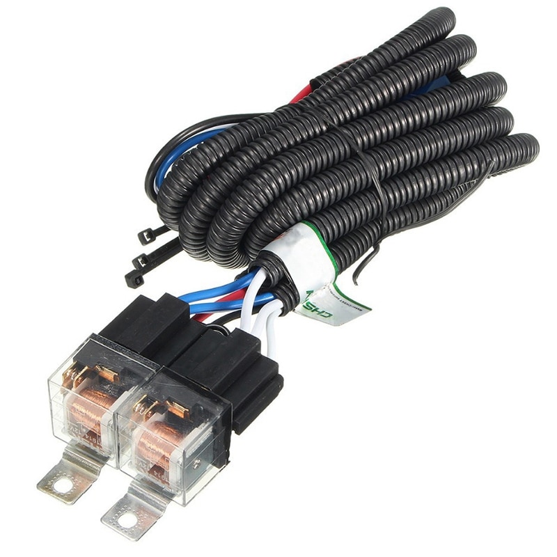 Kit De Câblage Relais Céramique Pour Phares H4 – Harnais Avec Prises Céramique, 12V, Max 150W, Longueur 1,5 M