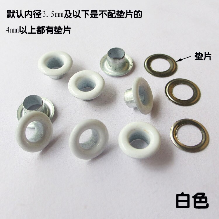 20pcs Colorful Grommets For Scented Wax Tablet Gasket Canvas Buckle Spray Metal Eyelets Rivets Sewing Accessories Candle Making: White 20pcs