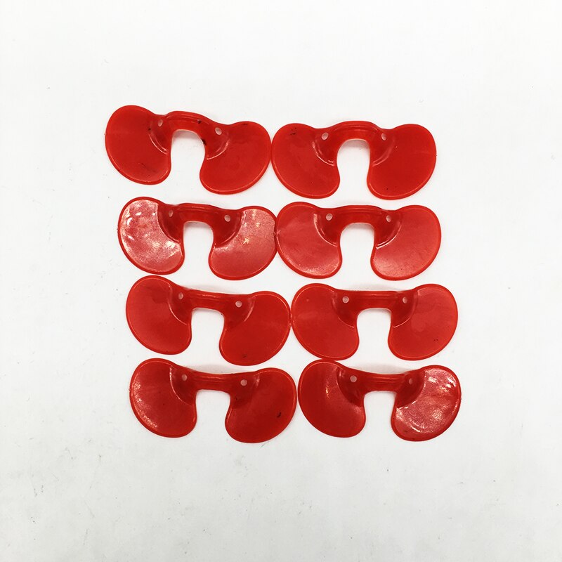 100 stks Kip Eyes Bril Vee Farm Voorkomen Kip Pikken Rode Plastic Kip Ogen Cover