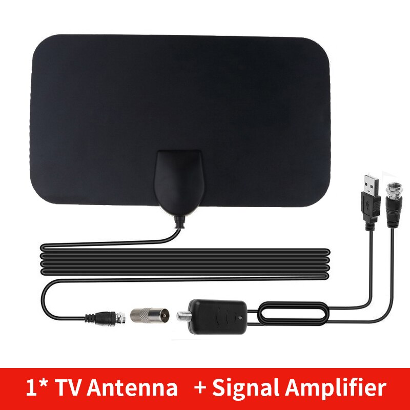 4k sisäilman hd-signaalin vahvistin digi-tv antenni hdtv 50 mailia kantama 25db vhf uhf hdtv antenni tv-signaalin vastaanotin: Antenni ja vahvistin