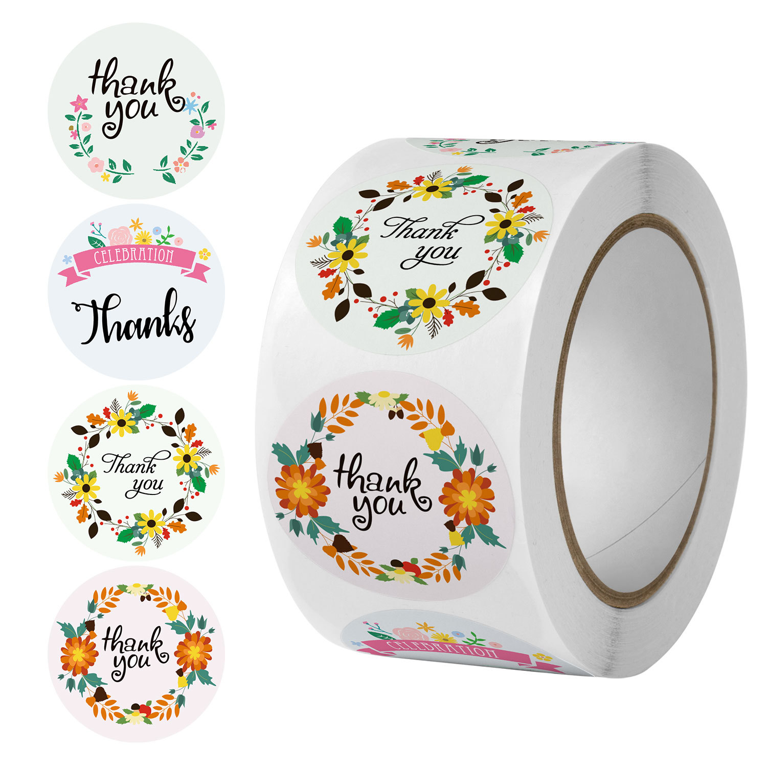 Pegatinas de agradecimiento para joyería, etiquetas autoadhesivas para envolturas de de boda, bolsa de embalaje para pequeñas empresas, , 25mm, 500 piezas