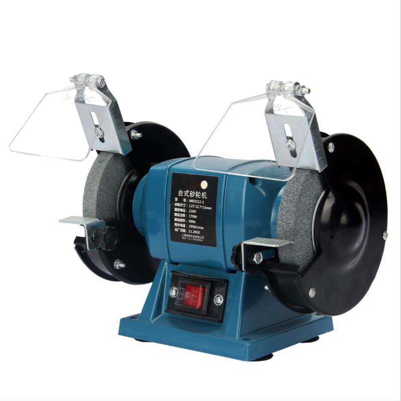 170W 5 inch Bench Grinder Desktop Multifunction Grinding Machine 125mm Electric Micro Polishing Sander Grinding Scissors Machine