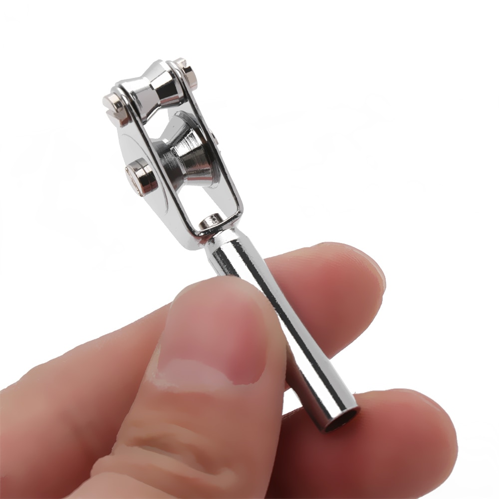 Punta de rodillo de acero inoxidable para caña de pescar, piezas de repuesto duraderas de anillo superior, accesorios de pesca para curricán, 1 ud.