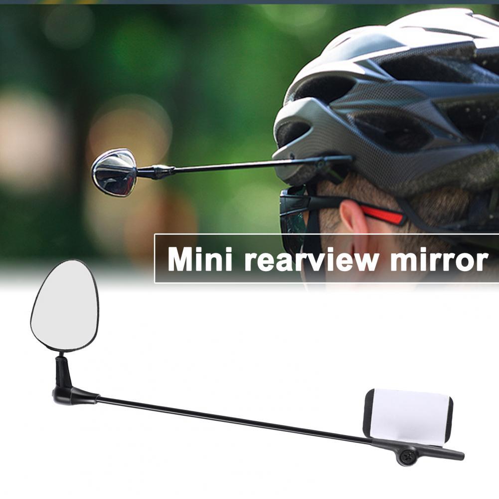 Foldable High Hardness Bike Helmet Mounted Rear-view Mirror for Road Bike