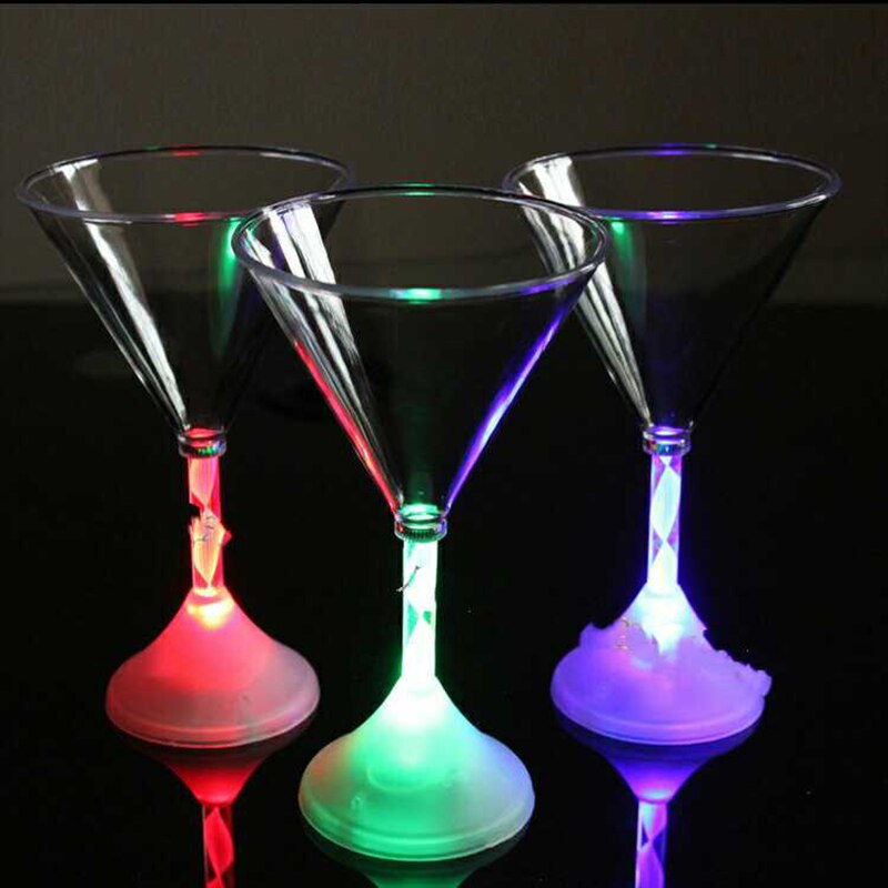 Led Flashing Red Wine Cup Color Changing Light Bar KTV Water Cocktail Cups Glass: Cocktail Cup 