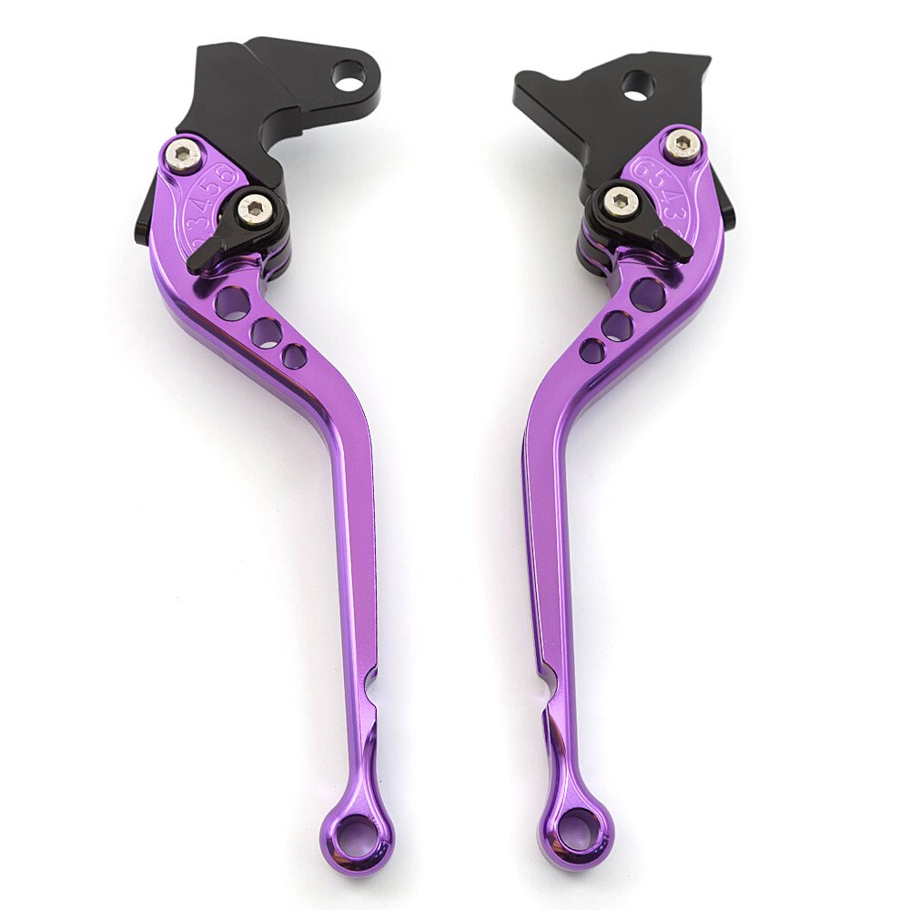 Uit Spanje Motorfiets Rem Koppeling Voor Royal Enfield 350 650 GT650 GT350 Interceptor 650 INT650 Verstelbare Hevels Handgrepen: Long Purple