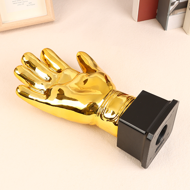 Golden Gloves Football Trophy Winner Gold Trophys Goalkeeper Gamesoccer Competition Adult Glove School Kids Awardtrophies Cup