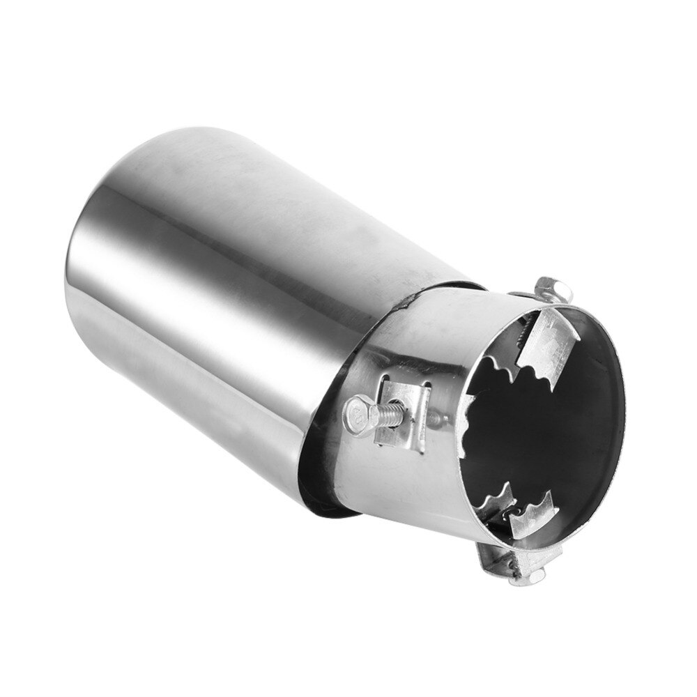 Silenciador de tubo de escape redondo Universal de acero inoxidable, Punta embellecedora de tubo de escape, 1 ud.
