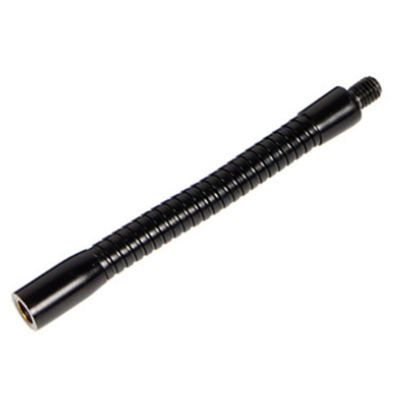 Iron Threaded Microphone Gooseneck Bendable MIC Neck Black 15cm Microphone Replacement Accessory