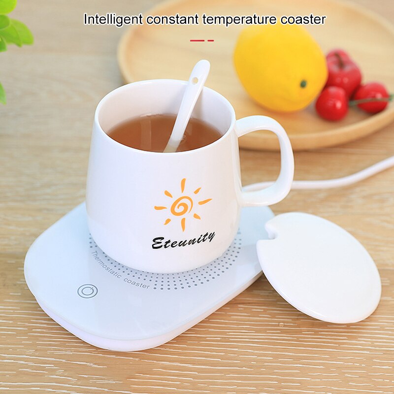 55 Degree Constant Temperature Cup Mat 16W USB Heating Cup Wad for Drink Insulation Coffee Tea Cocoa HUG-Deals