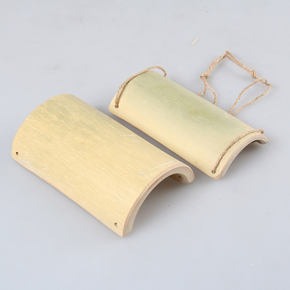 Bamboe Rat Hamster Kleine Huisdier Opknoping Swing Cool Hangmat Kooi Nest Spelen Speelgoed Natuurlijke Bamboe Hout Huisdier Swing Hangmat Kooi nest