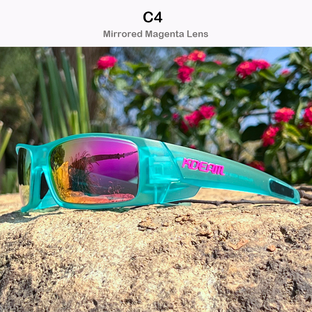KDEAM Women Polarized Sunglasses Men Outdoor Sports Goggles Beach Fishing Sun Glasses Colorful Shades Eyewear UV400