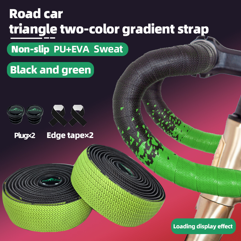 1 par de correas para manillar de bicicleta, cinta para mango de bicicleta de montaña y carretera, cinta de esponja antideslizante, cubierta protectora para manillar, accesorios para ciclismo: Negro