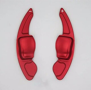 Palanca de cambios de volante de aleación de aluminio para Skoda Octavia Rs , accesorios de caja de cambios, cubiertas: red
