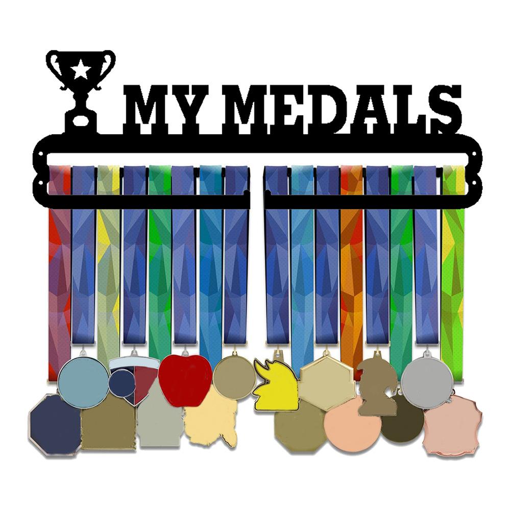 Sport Medaille Display Rack Wall Mount Metalen Medaille Opbergrek Awards Houder Voor Medailles Opslag