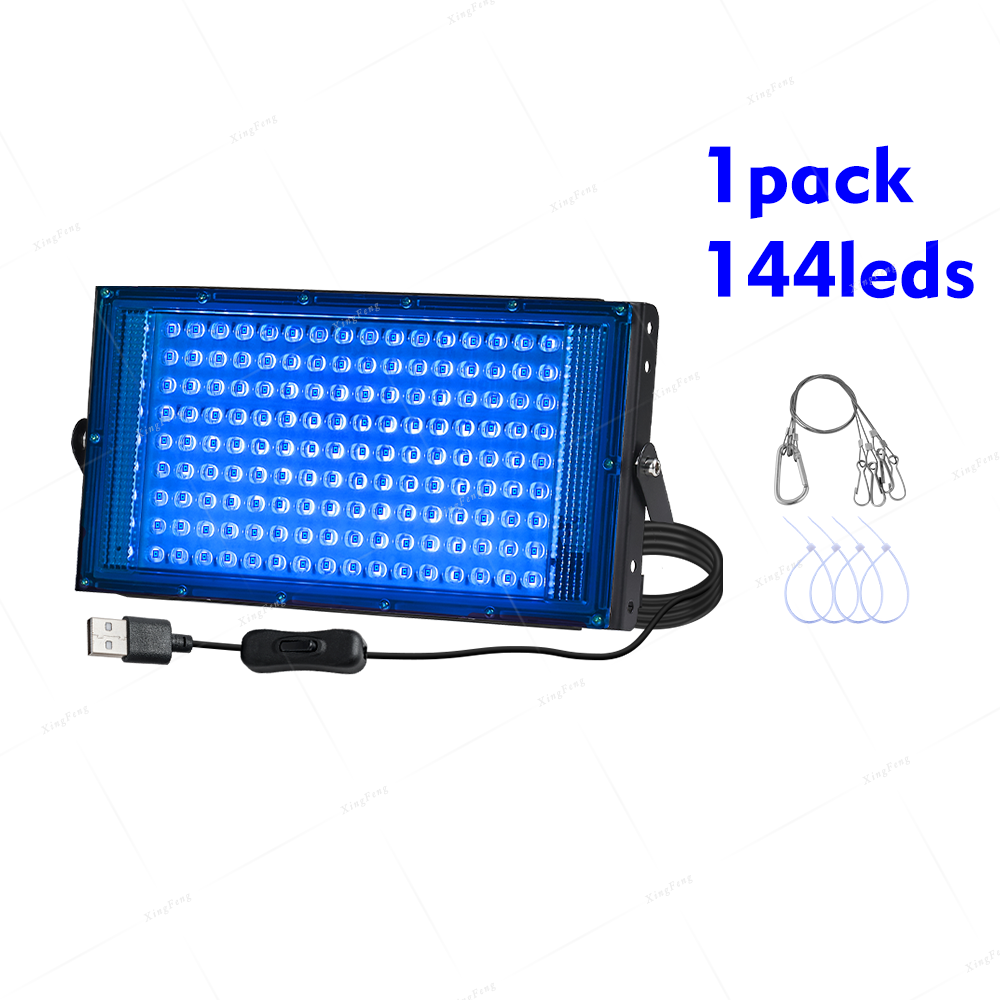 Tanning Lamp 96/144 LED UV Ultraviolet Face Body Tanning Full Blue Light Black Light Home Sunbathing Skin Tanning: Other