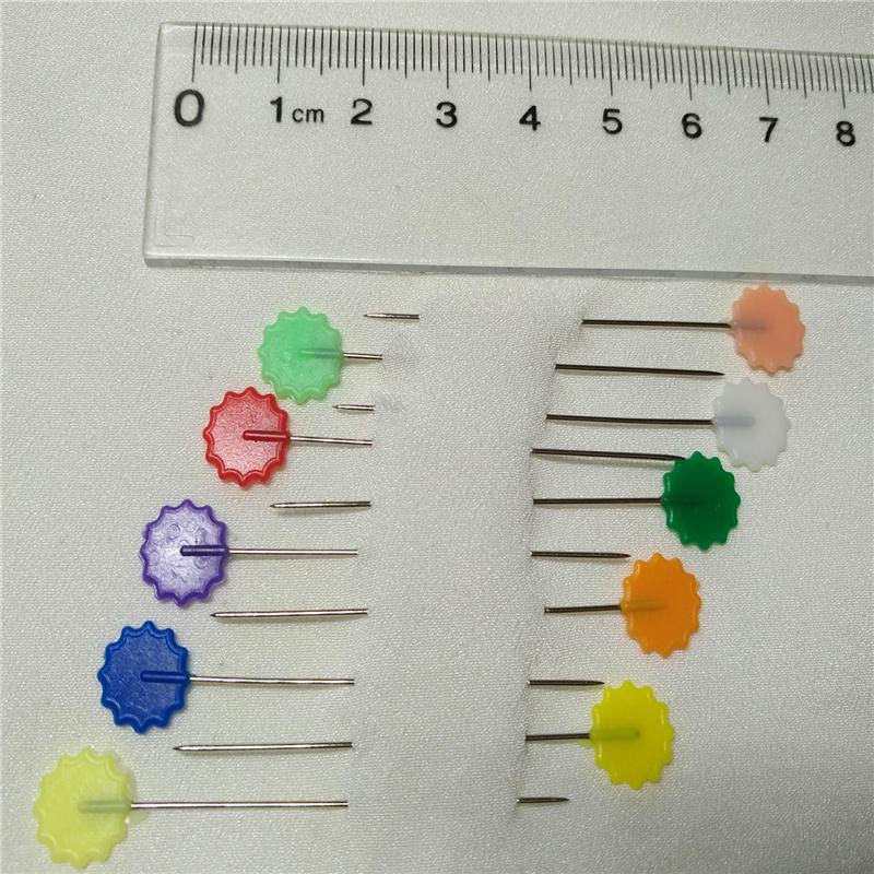 100 stk / boks plomme blomst pin mørk farge manuell rask sommerfugl knapp sommerfugl pin sy pinner og nåler smykker lage  fz57