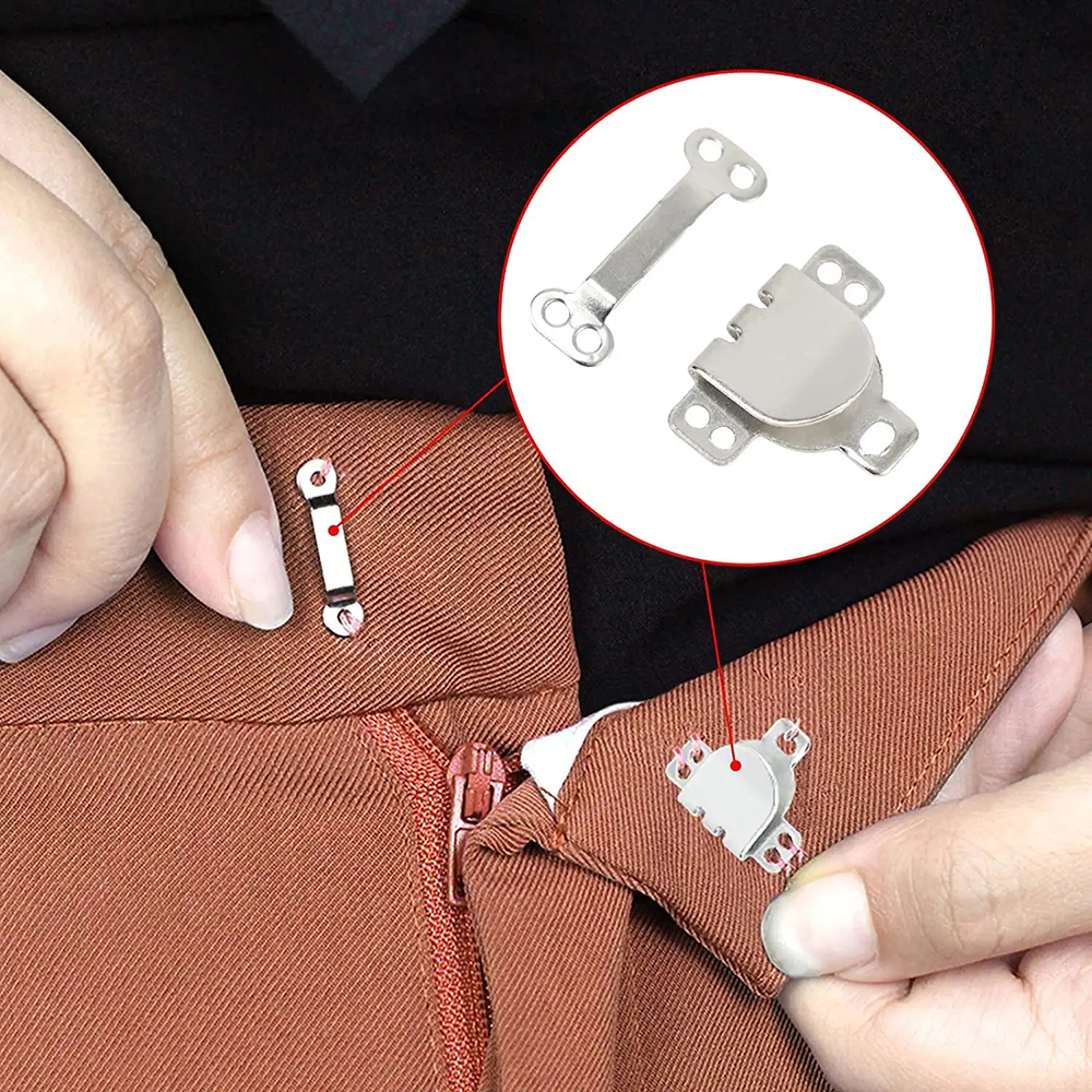 50 par sykrokar och -öglor stängning sömnad gör-det-själv hantverkstillbehör för bh kläder jacka kjol byxor klädtillbehör