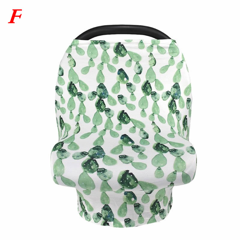 Moeder borstvoedingshoes sjaal luifel borstvoedingshoes bloem multifunctionele cape kinderwagenhoes autostoelhoes 95ae: F