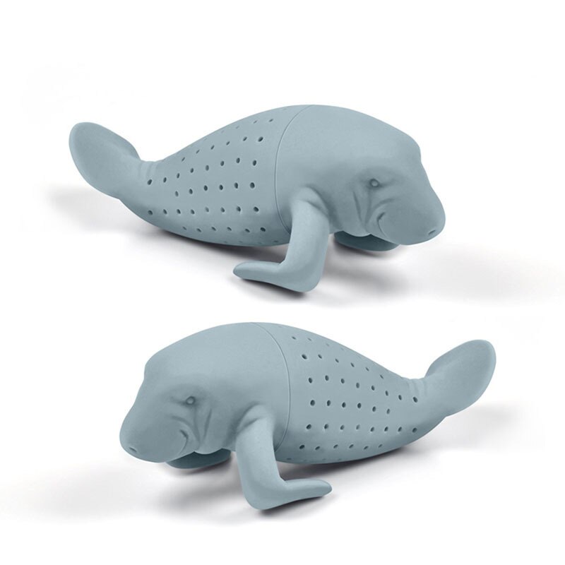 Filtro de chá em forma de leão, infusor de silicone para chá