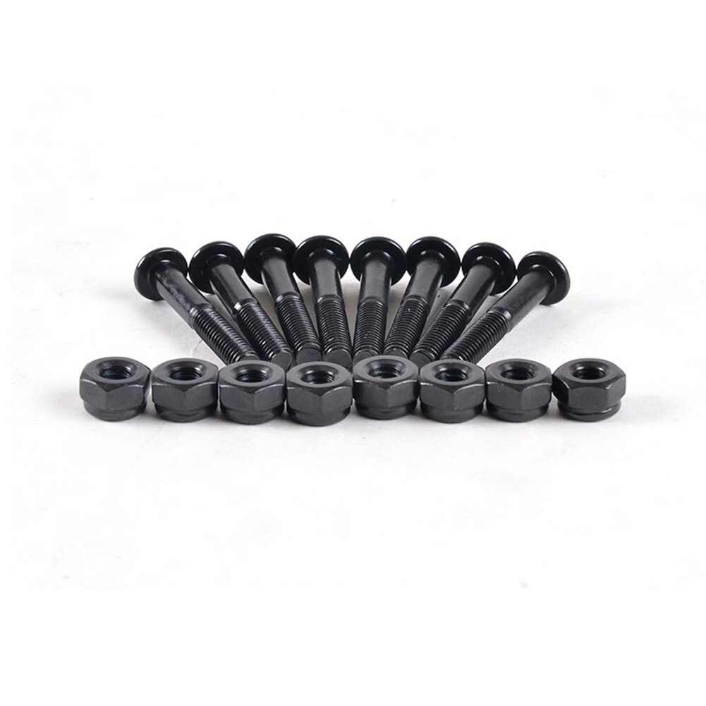 33mm Repair Scooter Hex Hardware Truck Skateboard Bolts Screws Set Rebuilding Longboard Roller Skate Carbon Steel With Nuts