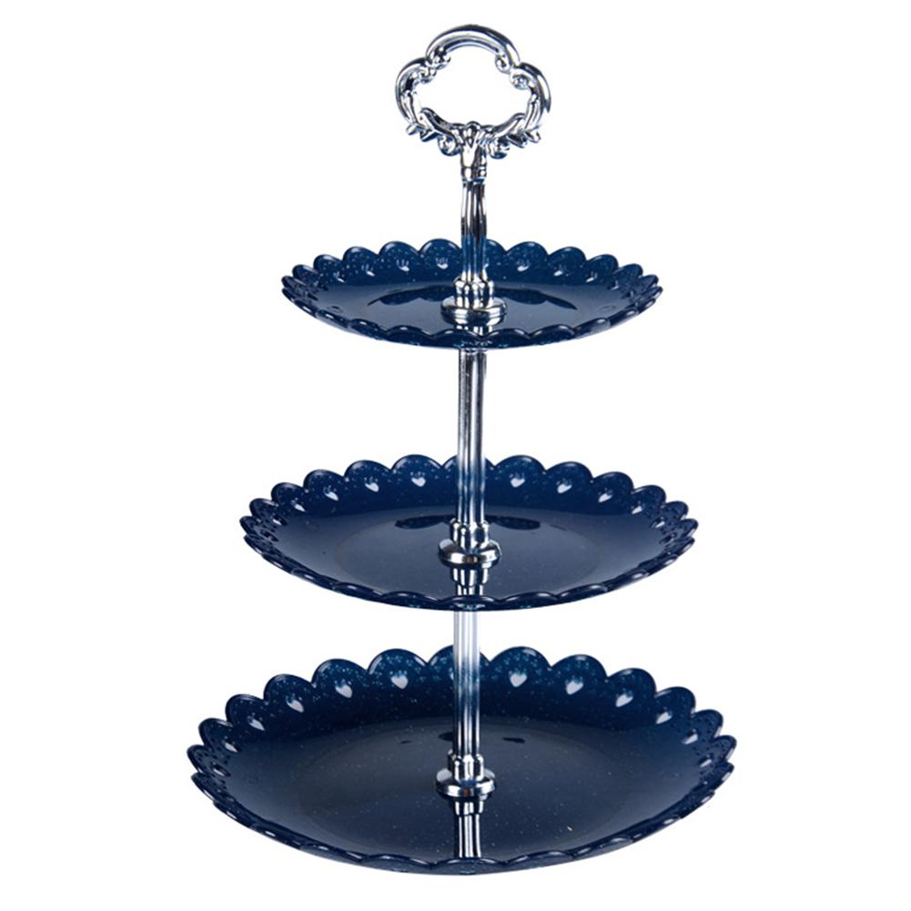 3-Tier Stand Cake Stand Three-layer Fruit Plate Cake Stand Dessert Vegetable Storage Rack Afternoon Tea Weeding Party Cake Stand: 4
