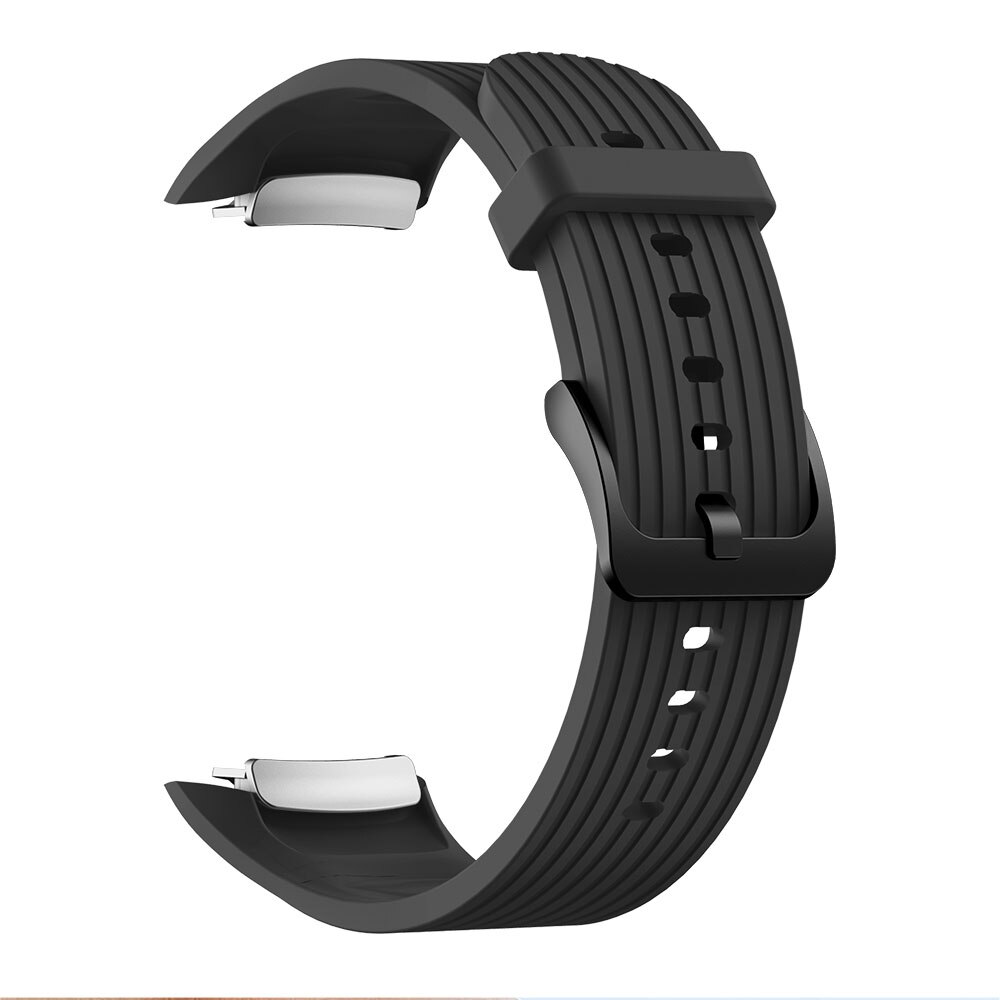 Für Samsung Galaxy Getriebe Fit2 Pro Uhr Band Handgelenk Armband Smartwatch für Getriebe Fit 2 SM-R36 Ersatz Silikon Armband Armband: Black / L