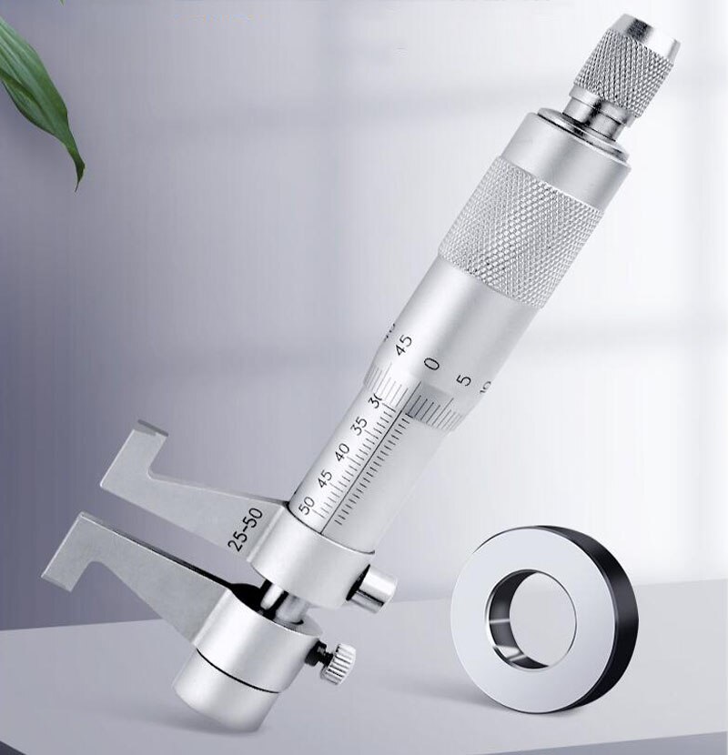 Inner Diameter Micrometer Hole Ddiameter Measuring Instrument Spiral Inner Diameter Micrometer Measuring Tool Caliper: 0-25mm