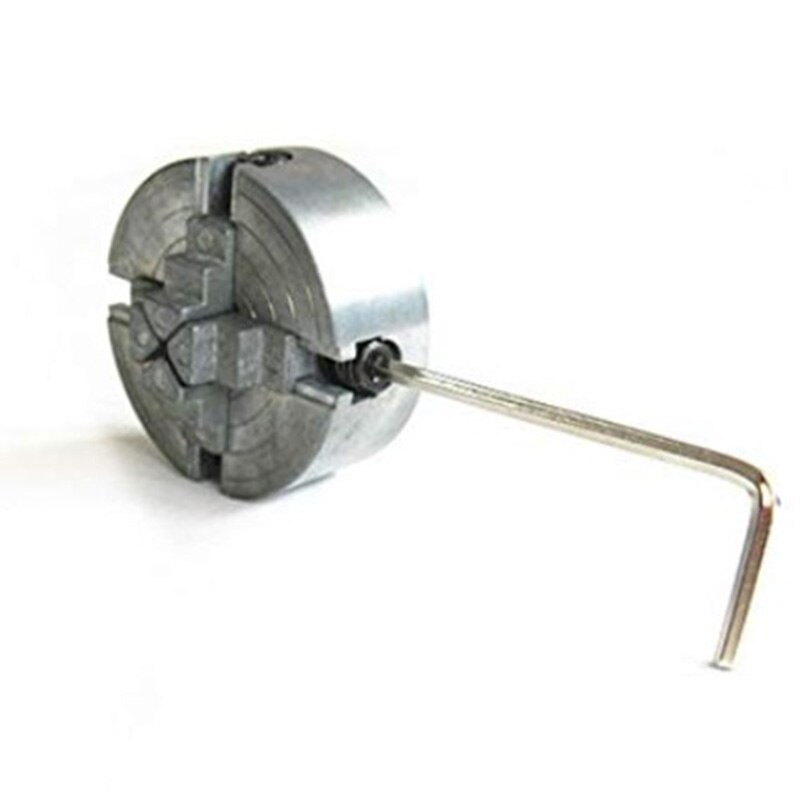 Vier 4 Klauwplaat Z011A Voor Metalen Mini Draaibank M12X1Mm Schroefdraad Terug 1.8 ~ 56Mm/12 ~ 65mm Mini Spantang Draaibank Accessoire