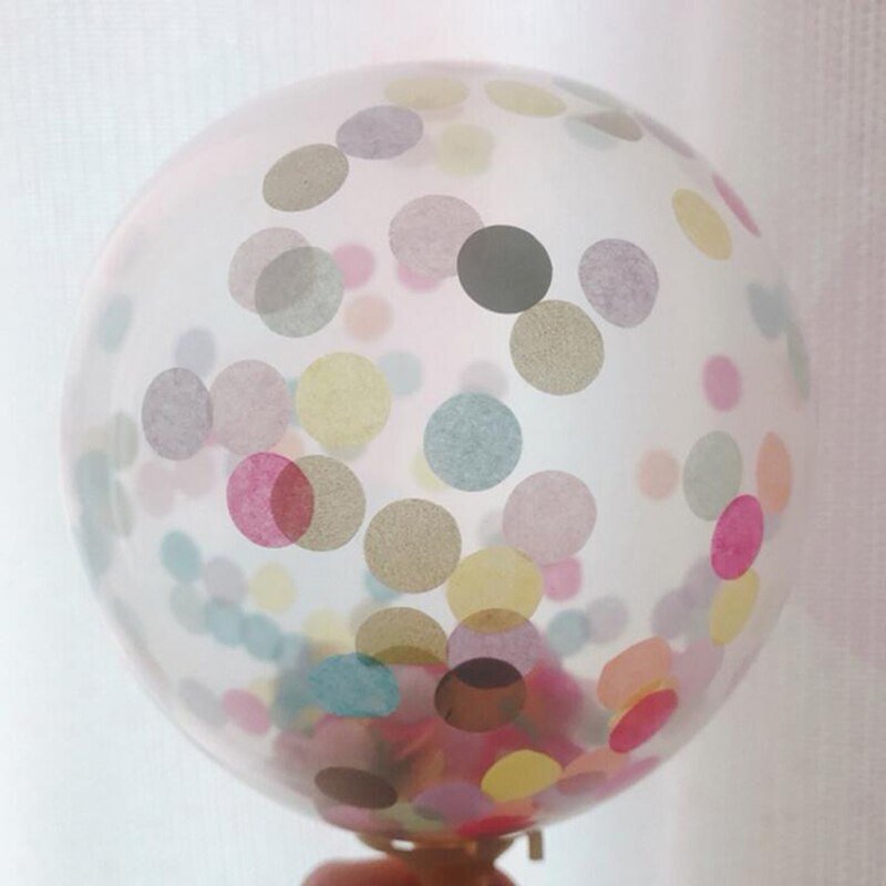 Rund silkespapper konfetti strössel fylla ballonger festtillbehör flerfärgad scatter konfetti bordsdekoration