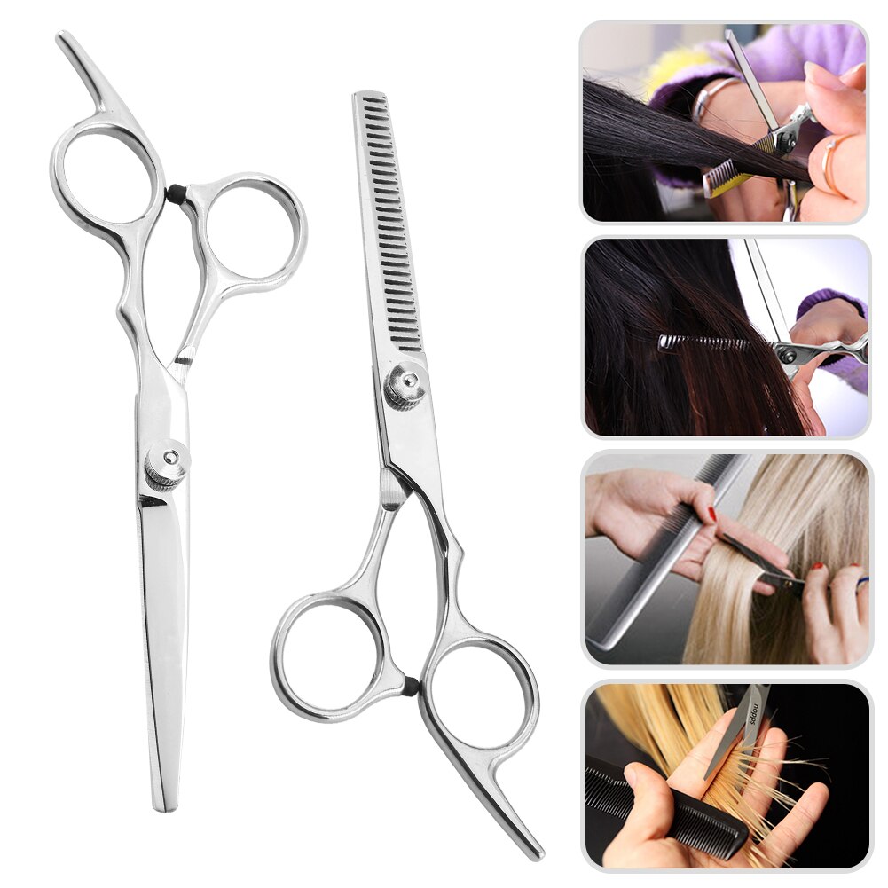 Hair Scissors Stainless Cutting Regular Flat Teeth Blades Hairdressing Shears Thinning Brainbow Salon Tool Steel Engraving Razor