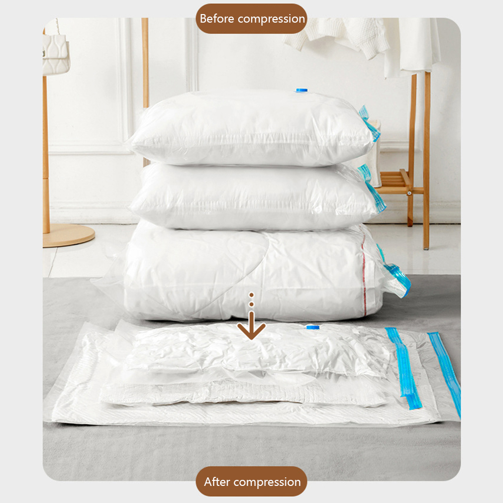 Vacuüm Opbergzakken – 6 Stuks (3x Klein 86x50 cm 3x Groot 130x74 cm