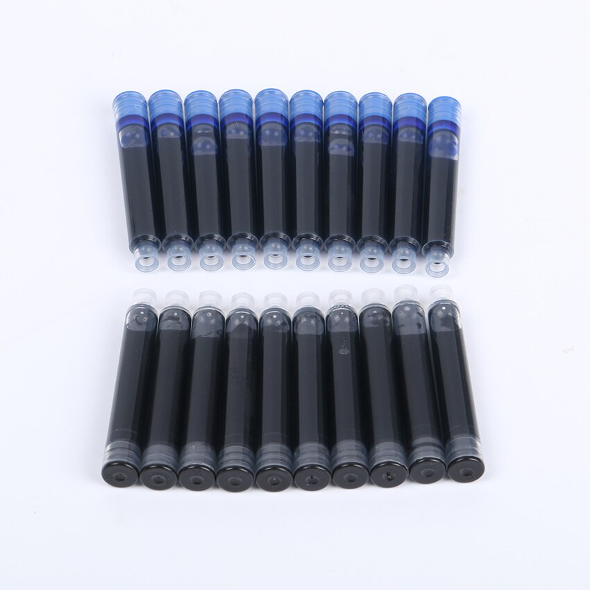 5PCS Disposable Black Blue Business Fountain Pen Ink Refills Universal Replaceable Ink Sac