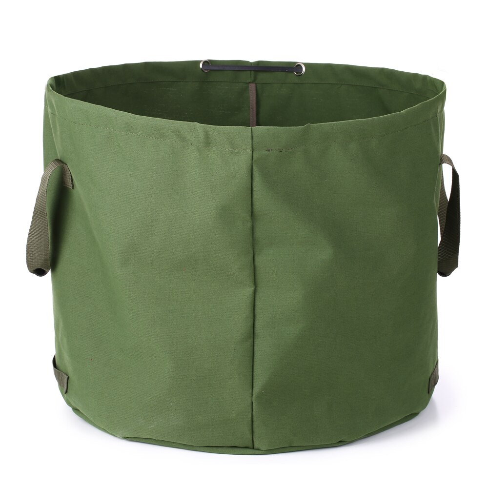 Bolsa plegable para jardín, bolsa de lona reutilizable para jardinería, bolsa de desperdicio de jardín resistente al agua para patio de saco