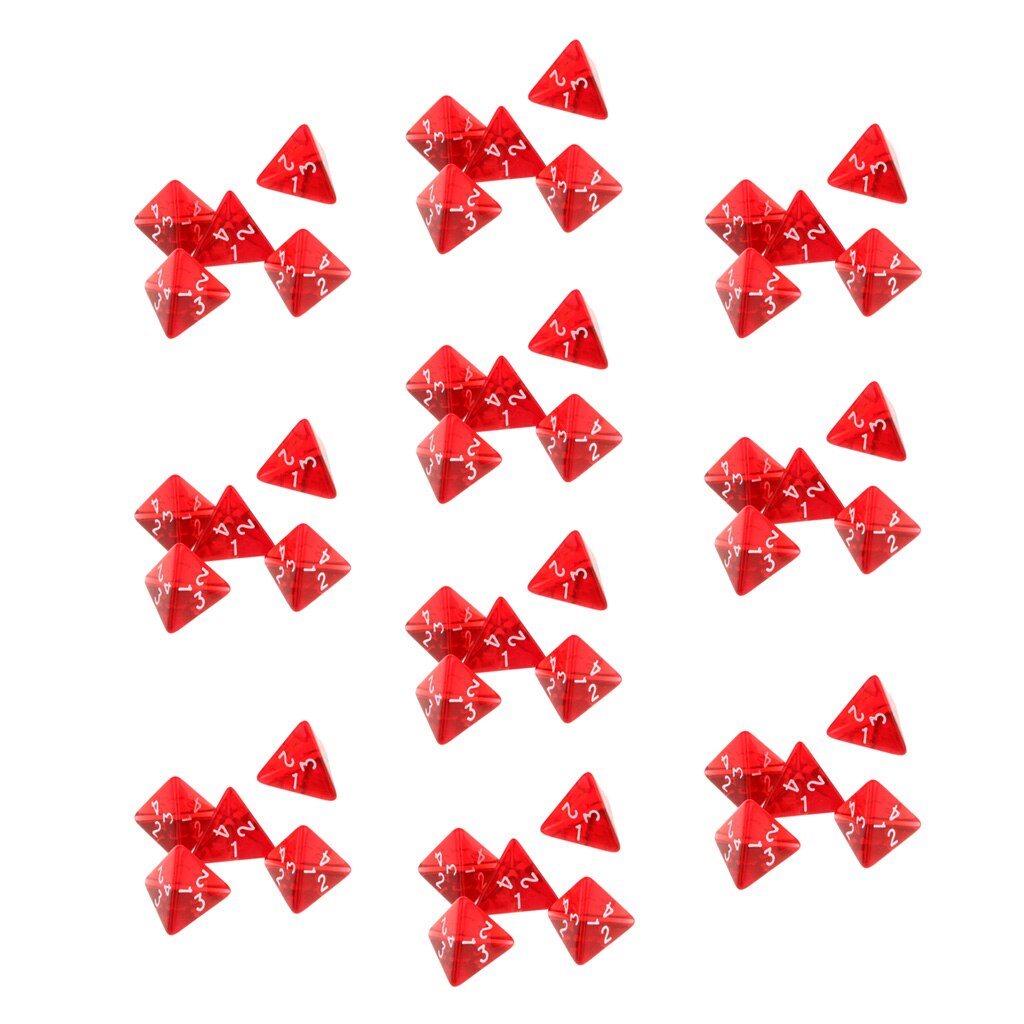 Pak Van 50 Stuks Gem Multi-Zijdige Dobbelstenen Polyhedral Dobbelstenen Set D4 D & D Trpg Cup Games