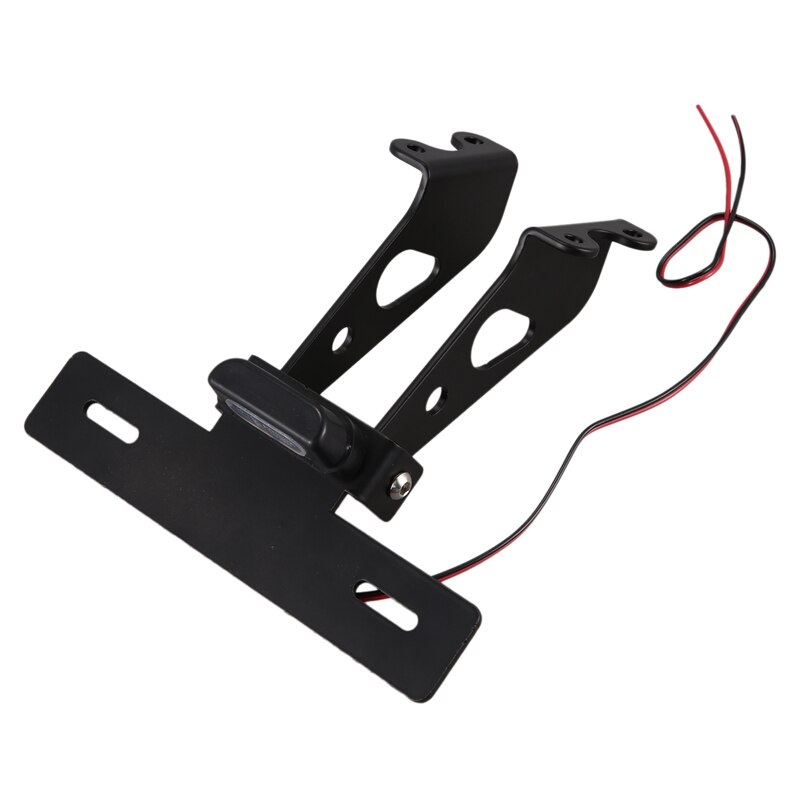 Soporte de placa de matrícula para motocicleta soporte para matrícula luces Led para YAMAHA MT-07 FZ-07 MT 07: Default Title