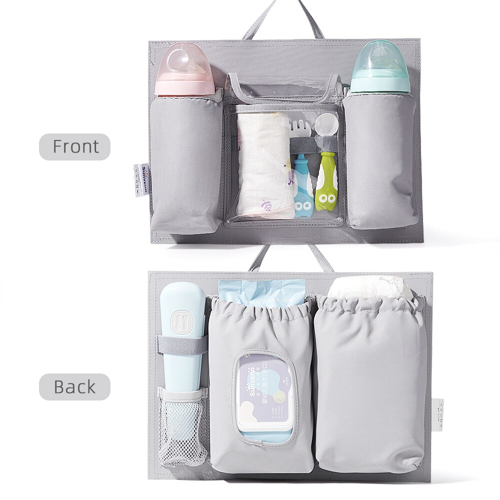 Sunveno Diaper Bag Insert Baby Bag Organizer for diapers Nappy Bag Inner Container for Mom with 5 Pockets Baby Gear