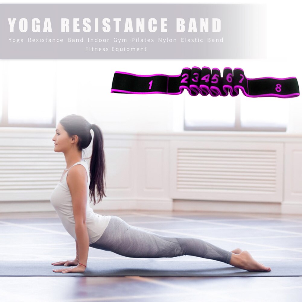 Yoga Weerstand Band Indoor Gym Elastische Band Fitness Apparatuur (Rose Rood)