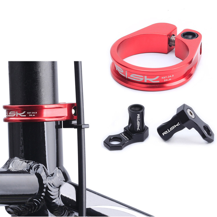 Selim da bicicleta braçadeiras k87 liga de alumínio 31.8/34.9mm ultraleve bloqueio mountain road bike clip