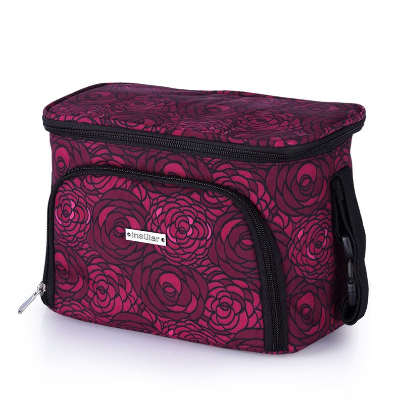 Baby Luier Tas Bebes Mini Rugzak Nappy Organisator Multifunctionele Thermische Isolatie Mummie Waterdichte Kinderwagen Hobos: red