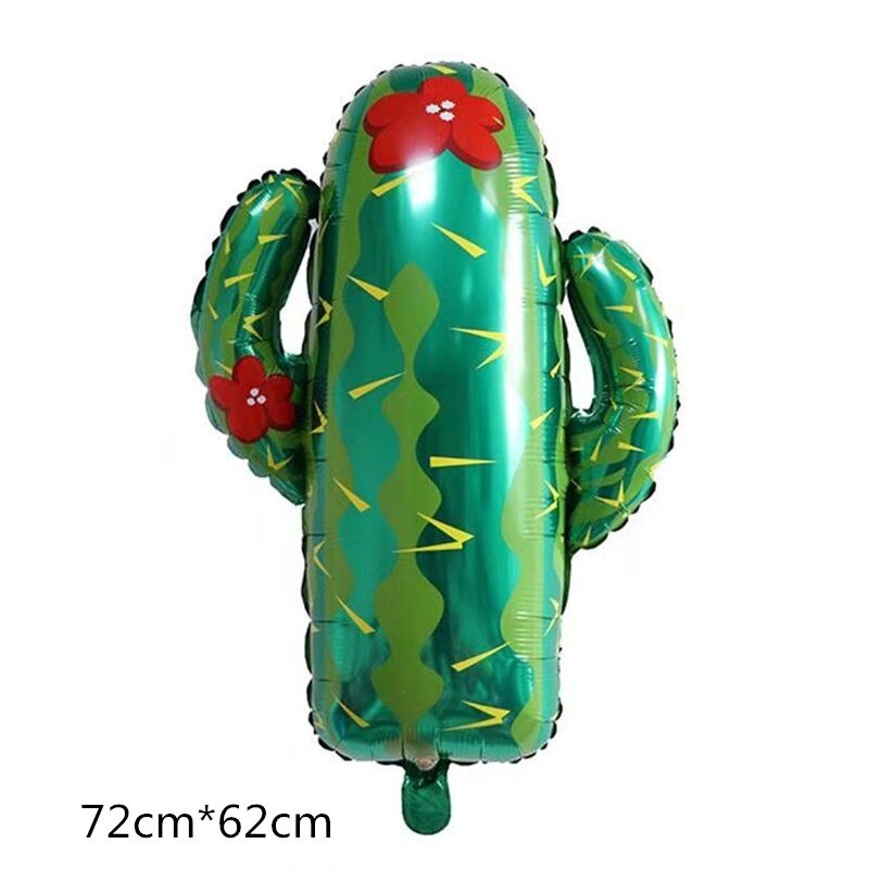 Kaktus kokospalm folie ballonger födelsedag bröllop inredning tema sommar fest dekoration hawaii strand ballonger tecknad hatt: 1